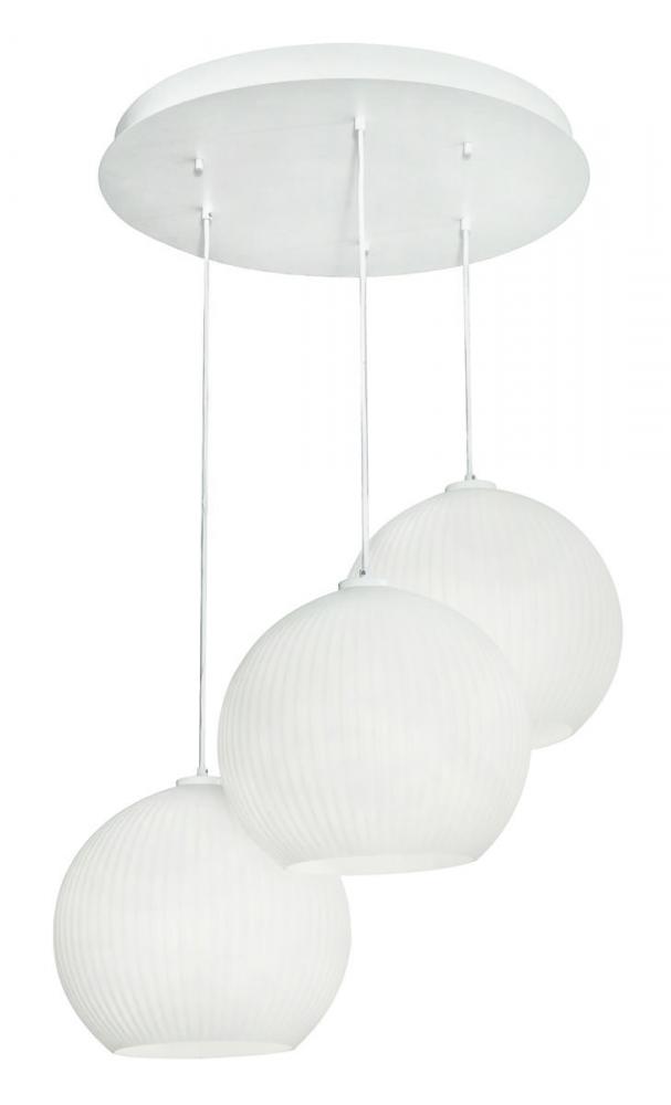 Cleo 3 Light Round Pendant