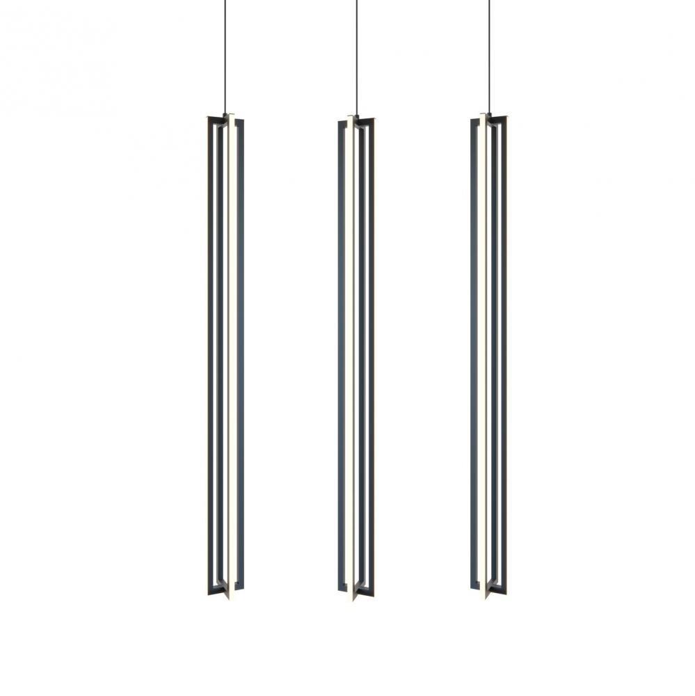 Cass 36'' 3 Light Large Linear Pendant- BK