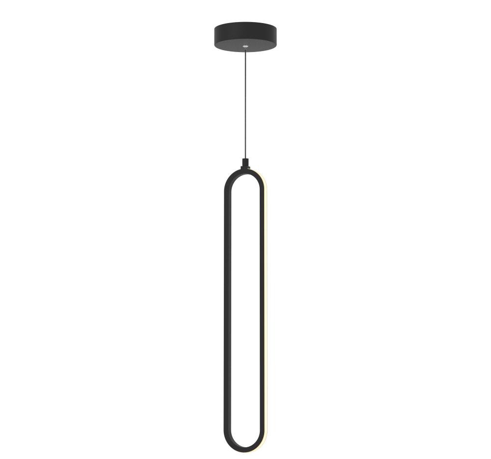 Sienna 24'' LED Pendant 19W 120V BK