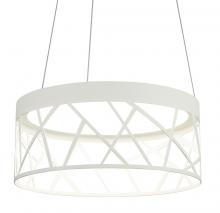 AFX Lighting, Inc. BONP2032L30D1WH - Boon Pendant - White Finish - White Acrylic Shade