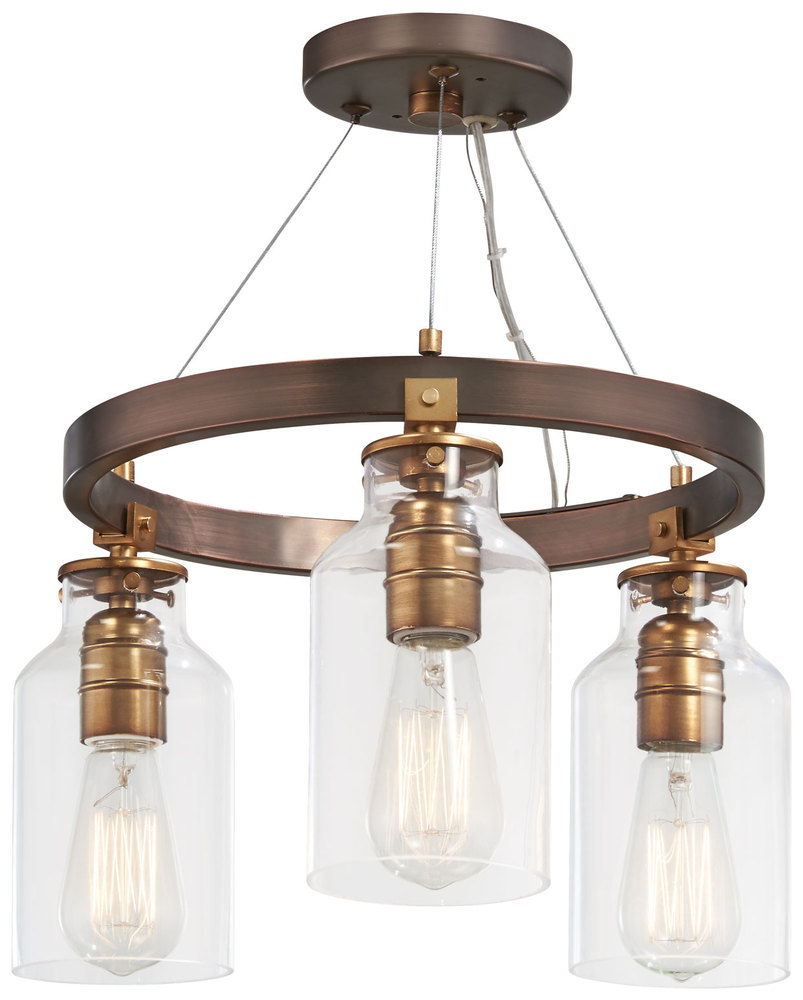 Morrow - 3 Light Semi Flush