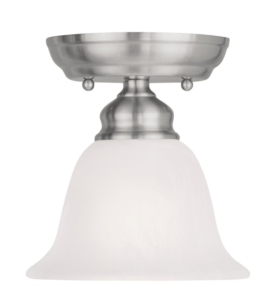 1 Light Brushed Nickel Ceiling Mount