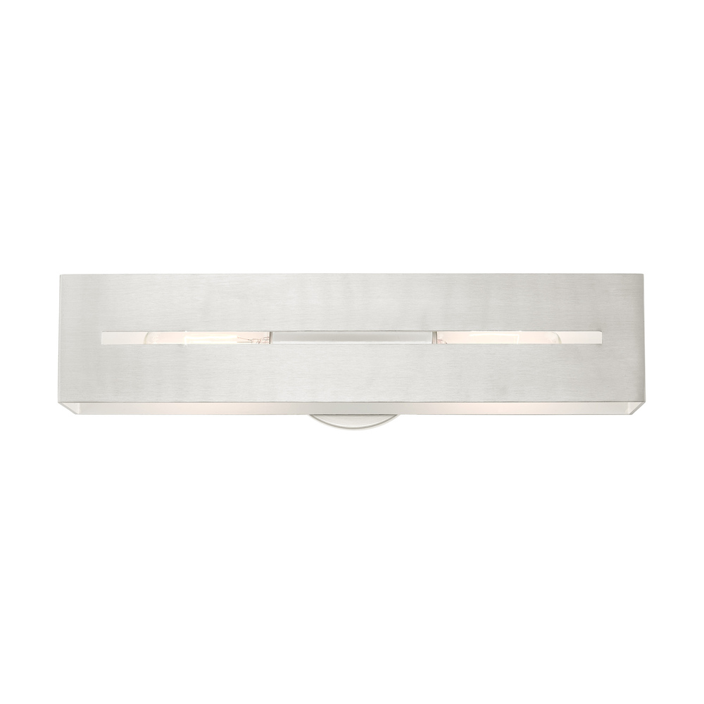 2 Lt Brushed Nickel ADA Vanity Sconce