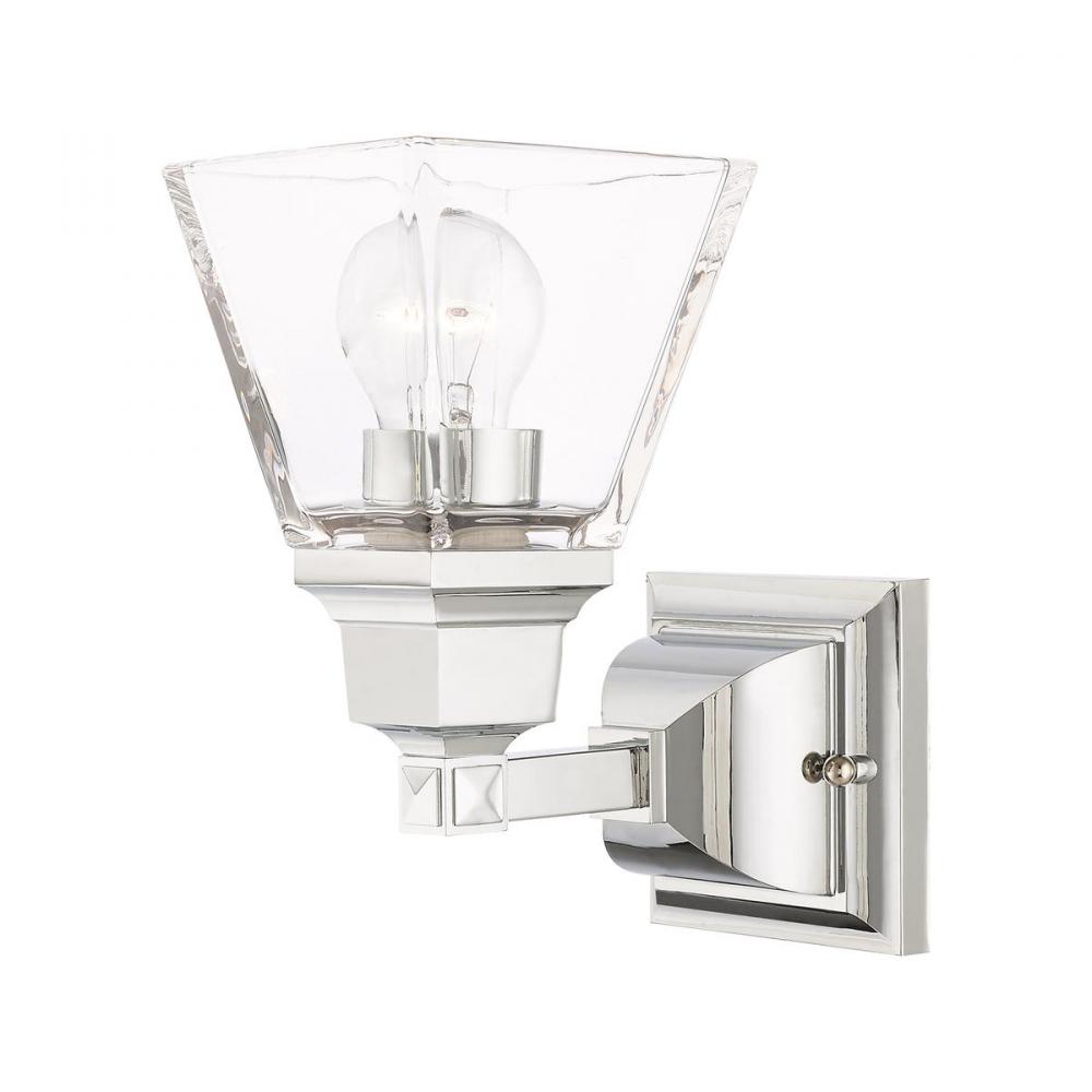 1 Lt Polished Chrome Wall Sconce