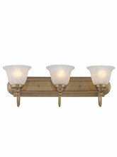 Livex Lighting 1003-01 - 3 Light Antique Brass Bath Light