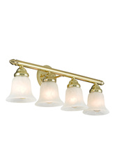 Livex Lighting 1064-02 - 4 Light Polished Brass Bath Light