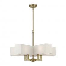 Livex Lighting 42665-01 - 5 Light Antique Brass Chandelier