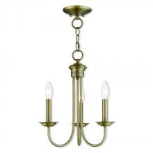 Livex Lighting 42683-01 - 3 Lt AB Mini Chandelier