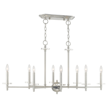 Livex Lighting 42708-91 - 8 Lt Brushed Nickel Linear Chandelier