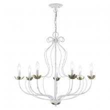 Livex Lighting 42907-60 - 7 Light Antique White Chandelier