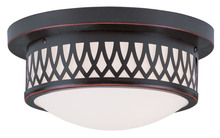 Livex Lighting 7351-67 - 2 Light Olde Bronze Ceiling Mount