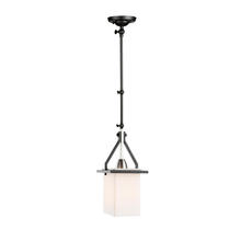 Artcraft AC11240NB - Brydon 1 Light Sconce/Pendant Black and Brushed Nickel (Rectangular Glasswre)