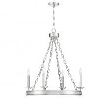 Savoy House 1-4403-4-109 - Seville 4-Light Chandelier in Polished Nickel