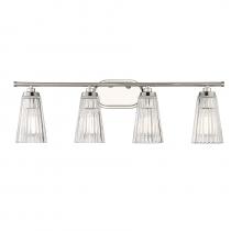 Savoy House 8-1745-4-109 - Chantilly 4-Light Bathroom Vanity Light in Polished Nickel