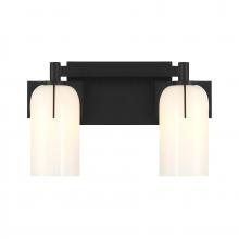 Savoy House 8-4128-2-BK - Caldwell 2-Light Bathroom Vanity Light in Matte Black