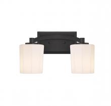 Savoy House 8-7710-2-BK - Whitney 2-Light Bathroom Vanity Light in Matte Black