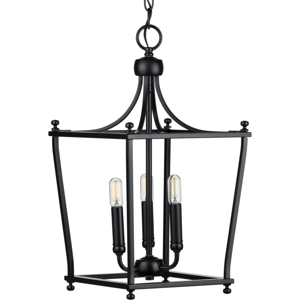 Parkhurst Collection Black Three-Light Foyer