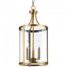 Progress P500390-163 - Gilliam Collection Three-Light Vintage Brass New Traditional Hall & Foyer