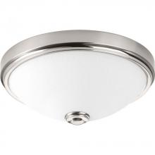 Progress P350005-009-30 - One-Light 11" LED Linen Glass Flush Mount