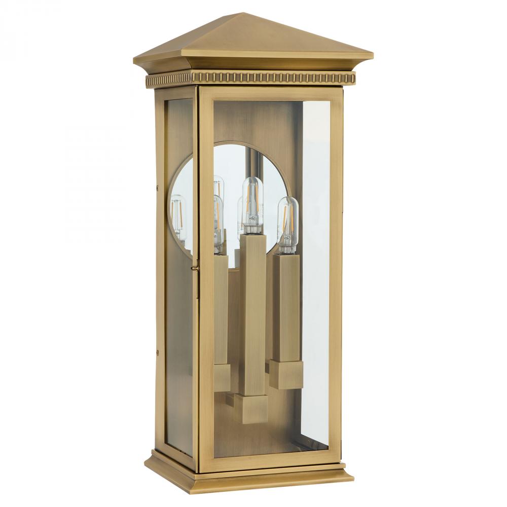 Guilford 3 Light Outdoor Wall Sconce | Heritage Brass