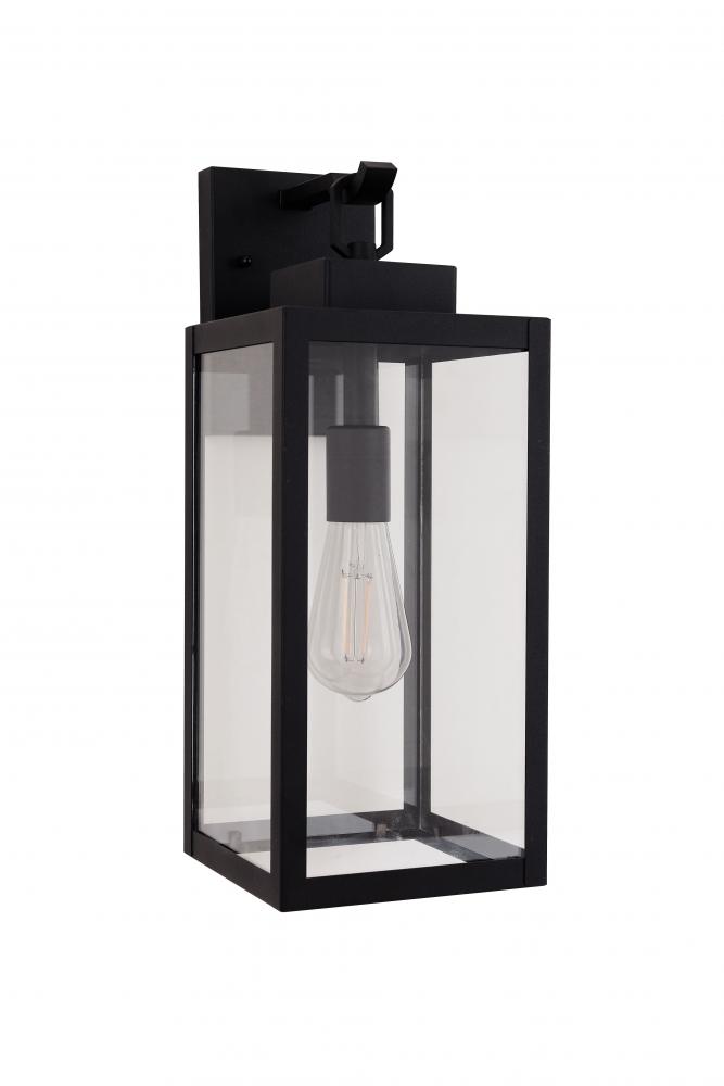 Marin 1 Light 16.88" Outdoor Lantern in Textured Black