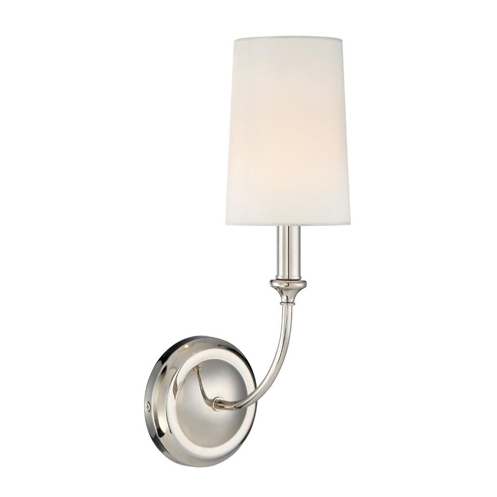 Libby Langdon Sylvan 1 Light Polished Nickel Sconce