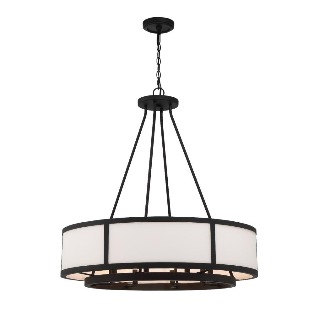 Bryant 8 Light Black Forged Chandelier