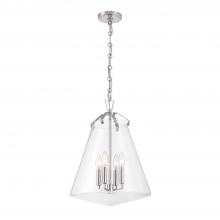 Crystorama VSS-7015-PN - Voss 4 Light Polished Nickel Pendant