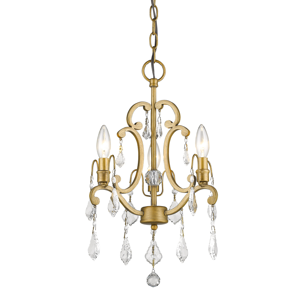 Claire 3-Light Convertible Semi-Flush Pendant