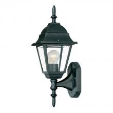  4001BK - Builder's Choice Collection Wall-Mount 1-Light Outdoor Matte Black Fixture