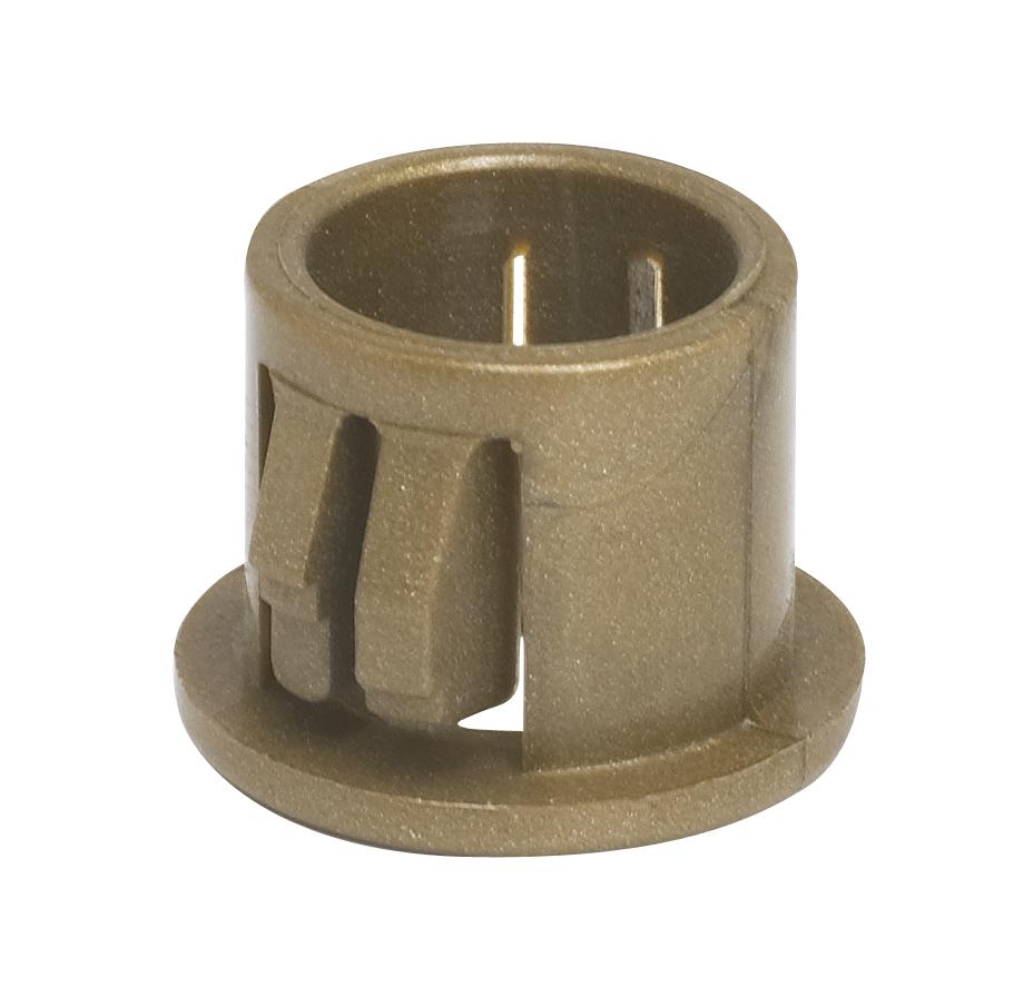 Nylon Snap-In Bushing; For 7/16" Hole; Gold Finish