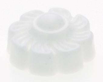 Plastic Lock-Up Caps; 1/8 IP; White Finish; With Pull Chain Hole; 1" Diameter