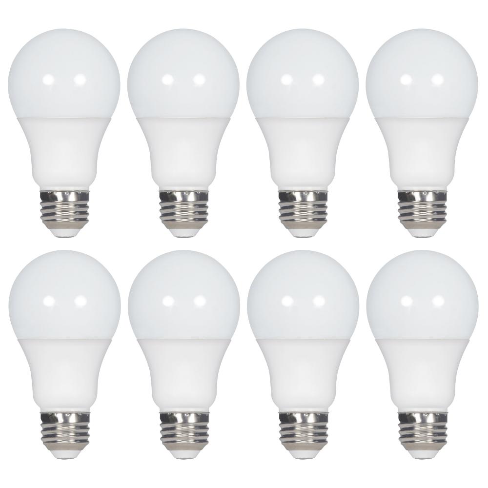 14 Watt A19 LED; 2700K; Non-Dimmable; E26; 80 CRI; 8-pack