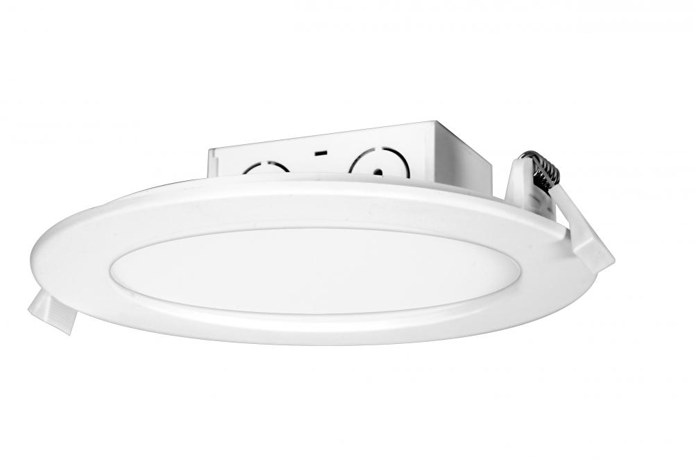 11.6 watt LED Direct Wire Downlight; Edge-lit; 5-6 inch; 2700K; 120 volt; Dimmable