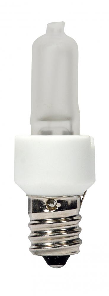 20 Watt; Halogen / Excel; T3; Frosted; 3000 Average rated hours; 200 Lumens; Candelabra base; 120