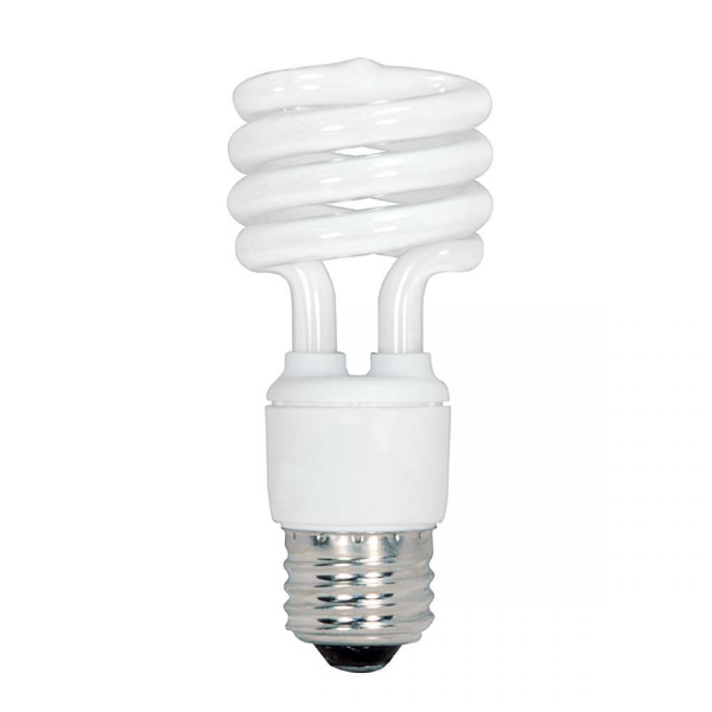 23 Watt; Mini Spiral Compact Fluorescent; 2700K; 82 CRI; Medium base; 120 Volt; 8-pack