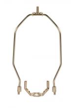 Satco Products Inc. 90/2014 - Light Duty Harp; Polished Nickel Finish; 8" Height; 1/8 IP Saddle; 1/4-27 Thread; 125 Carton