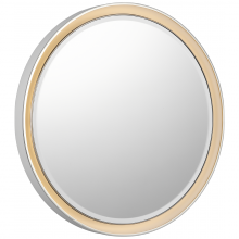 Visual Comfort & Co. Signature Collection TOB 2961WHT/PN - Tricia 30" Illuminated Round Mirror