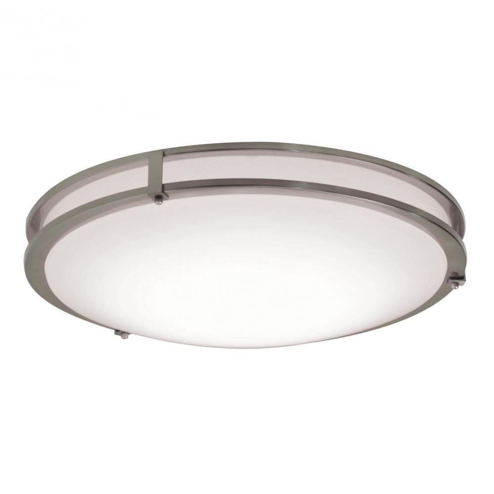 Carlisle 19'' LED Flush,120V, 5AJ CCT,Batt