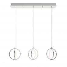 AFX Lighting, Inc. LCKP09L30D1SNLNR3 - Lock 3 Light Linear Pendant MB 120V,SN