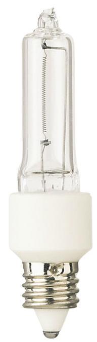 40W T3 Halogen Single-Ended Xenon Krypton Clear E11 (Mini-Can) Base, 120 Volt, Card