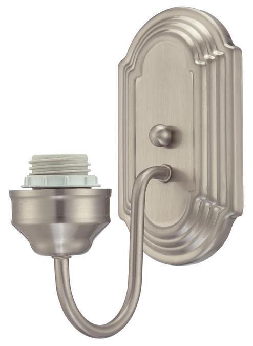 1 Light Wall Fixture Brushed Nickel Finish