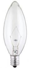 Westinghouse 0323000 - 15W B9 1/2 Torpedo Incandescent Clear E12 (Candelabra) Base, 120 Volt, Box