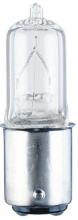 Westinghouse 483500 - 50W T3 Halogen Single-Ended Clear D.C. Bayonet Base, 120 Volt, Card