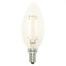 Westinghouse 5059100 - 2-1/2W B11 Filament LED Dimmable Clear 2700K E12 (Candelabra) Base, 120 Volt, Box