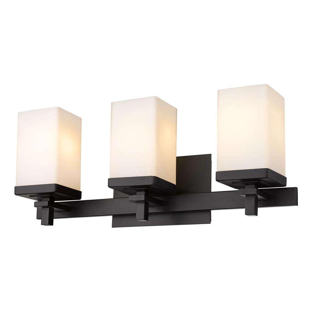 Maddox 3 Light Bath Vanity in Matte Black