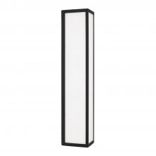 Capital 954731BK-LD - Integrated LED Outdoor Wall Lantern in Black with Painted White Glass