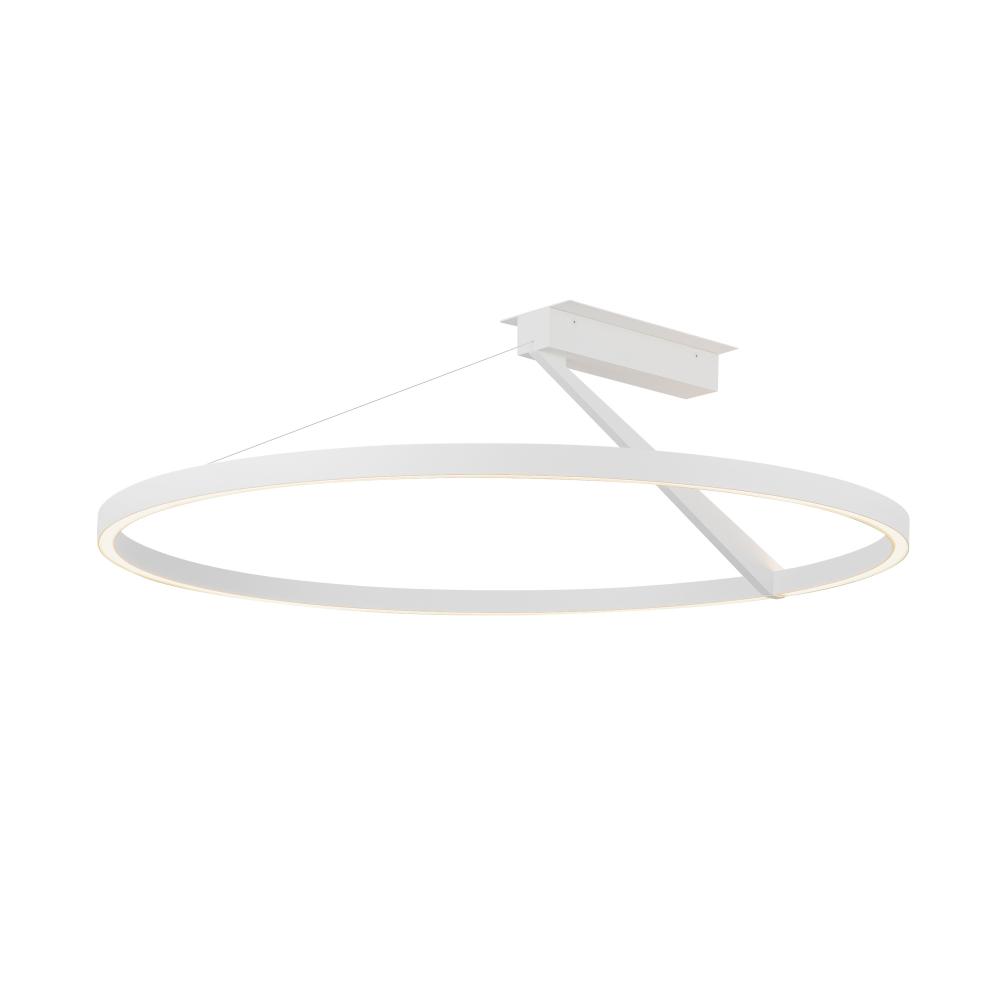 Roda 31-in White LED Semi-Flush Mount