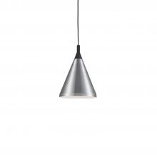 Kuzco Lighting Inc 492710-BN/BK - Dorothy 10-in Brushed Nickel With Black Detail 1 Light Pendant