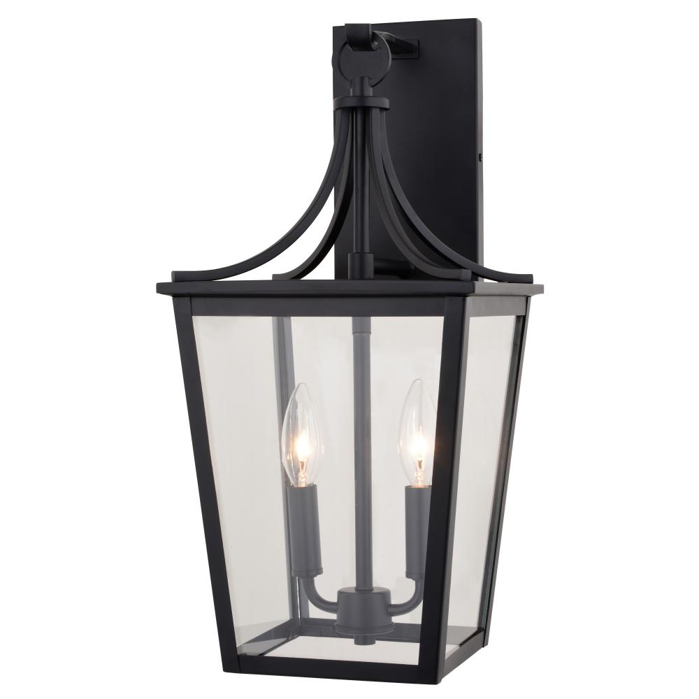 Cottage Grove 9-in. W Outdoor Wall Light Matte Black